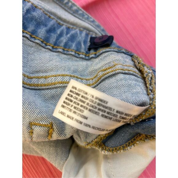 Isabel Maternity shortal overol corto size 6 denim raw hems light color - Picture 8 of 8